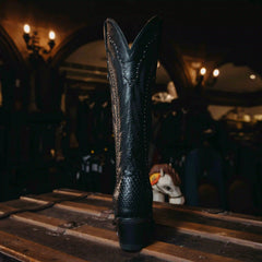 BOTA ATHIRI LATIFA PITON NEGRO H-MARIE