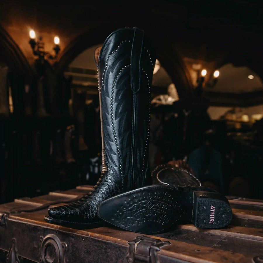 Bota Athiri Latifa Piton Negro H-Marie