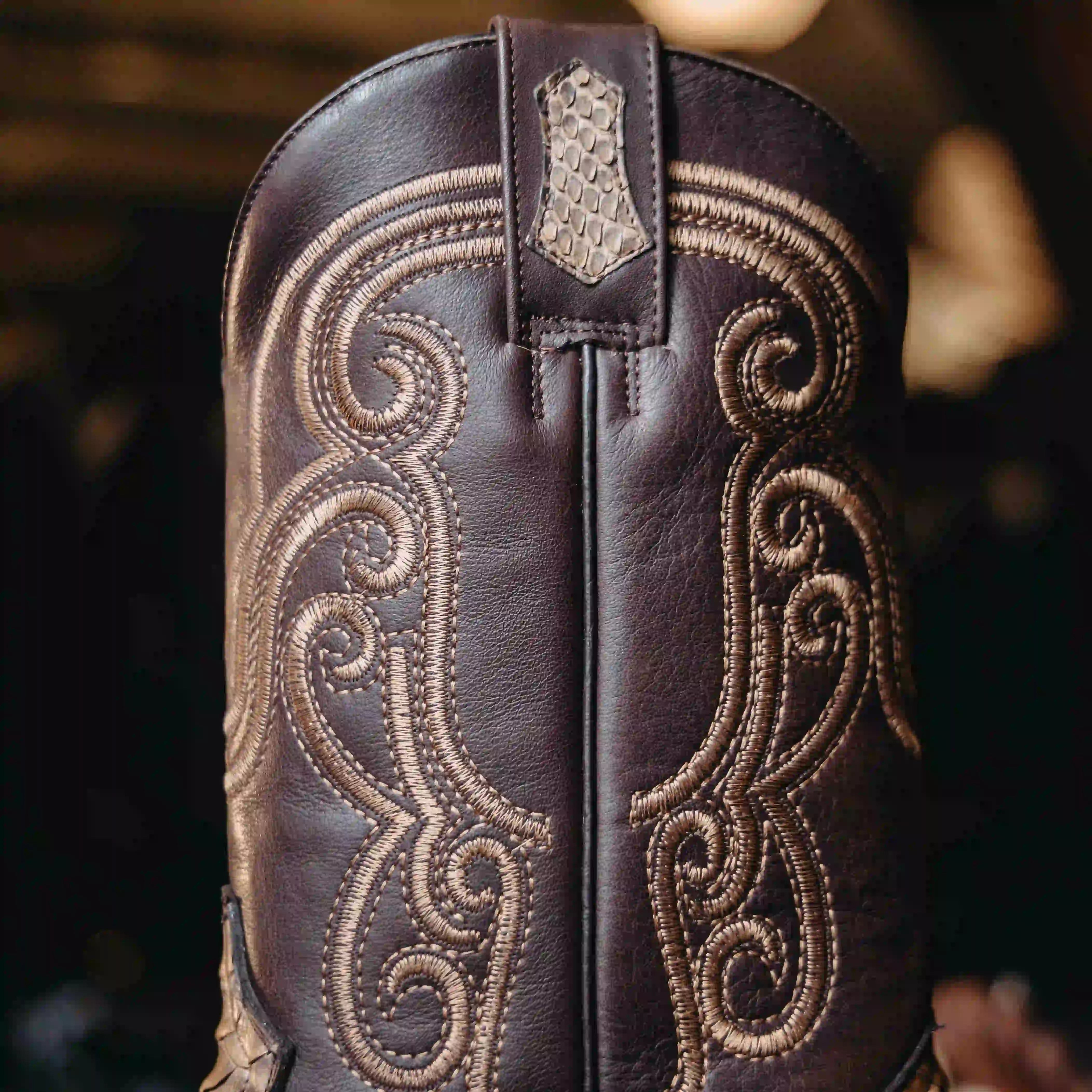 BOTA COWBOYS EXOTICA PITON CAML H-500
