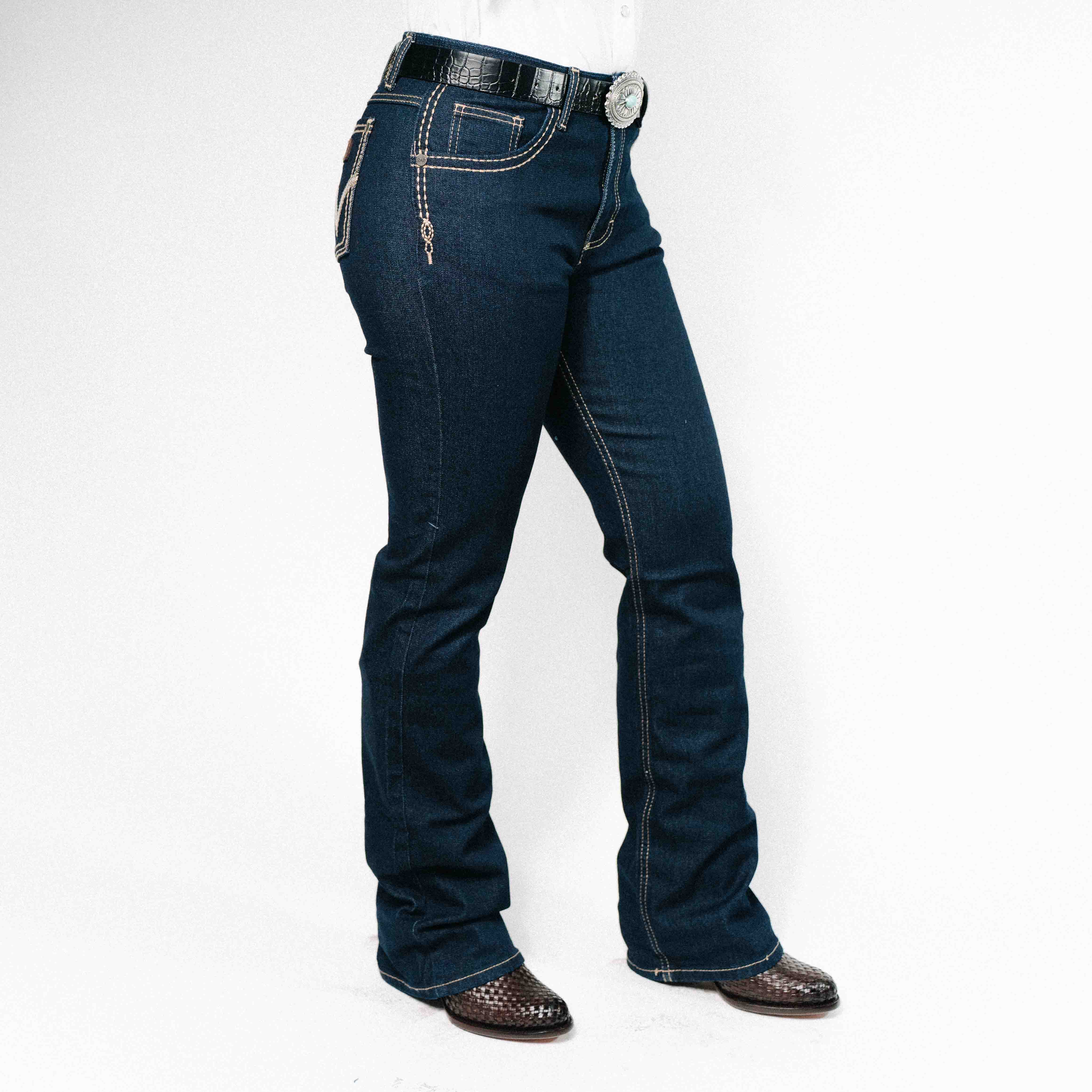 Pantalon Wrangler Cintura Alta Retro 086