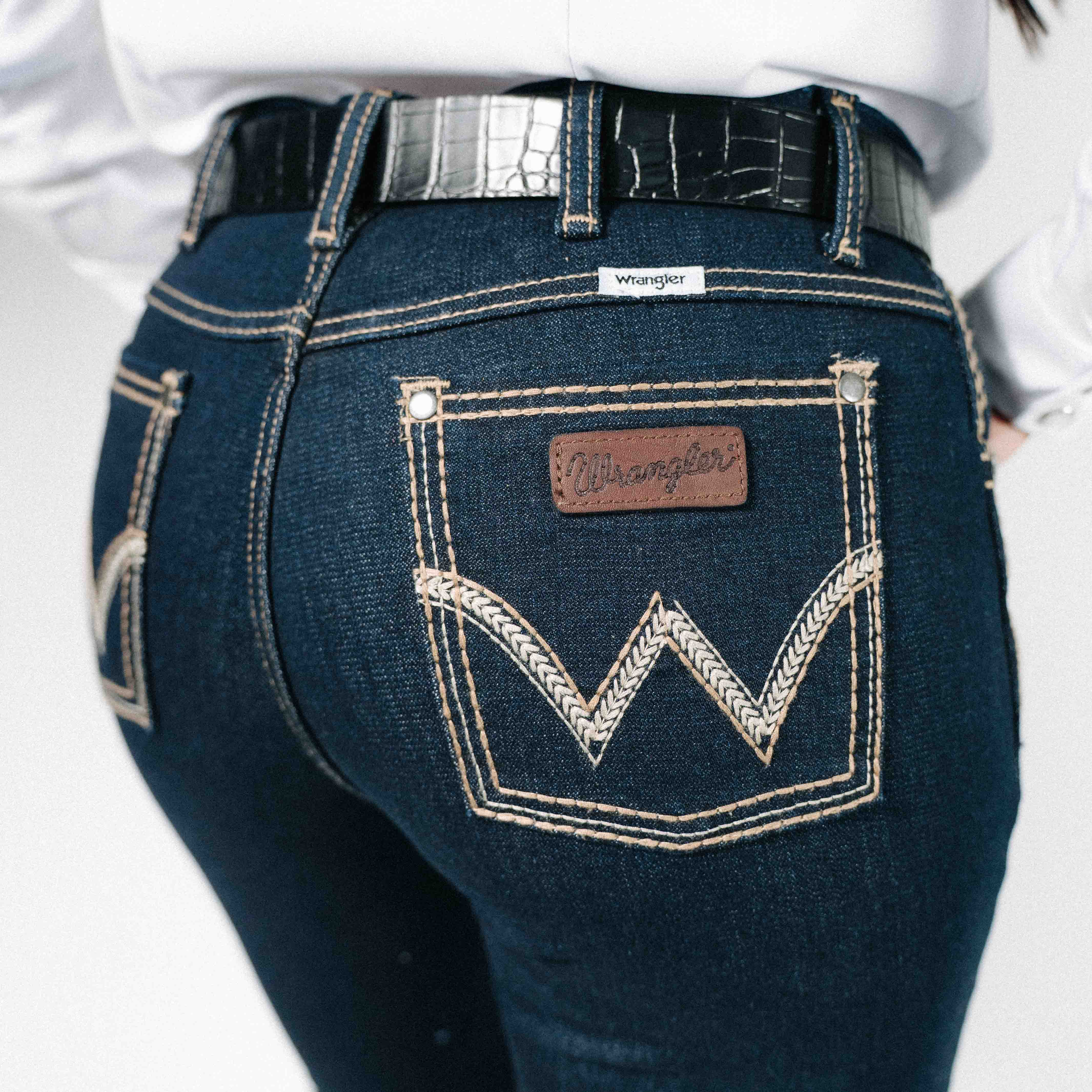 Pantalon Wrangler Cintura Alta Retro 086