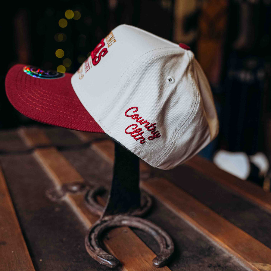 GORRA 5TH RANCH COUNTRY HUESO/VINO