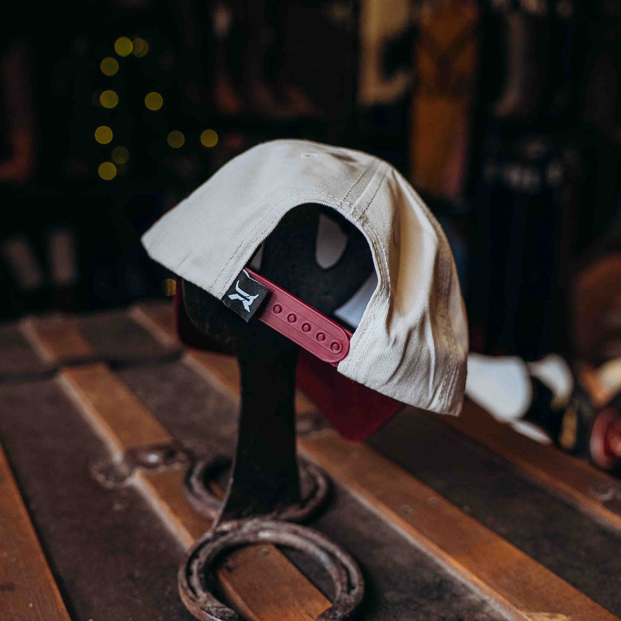GORRA 5TH RANCH COUNTRY HUESO/VINO