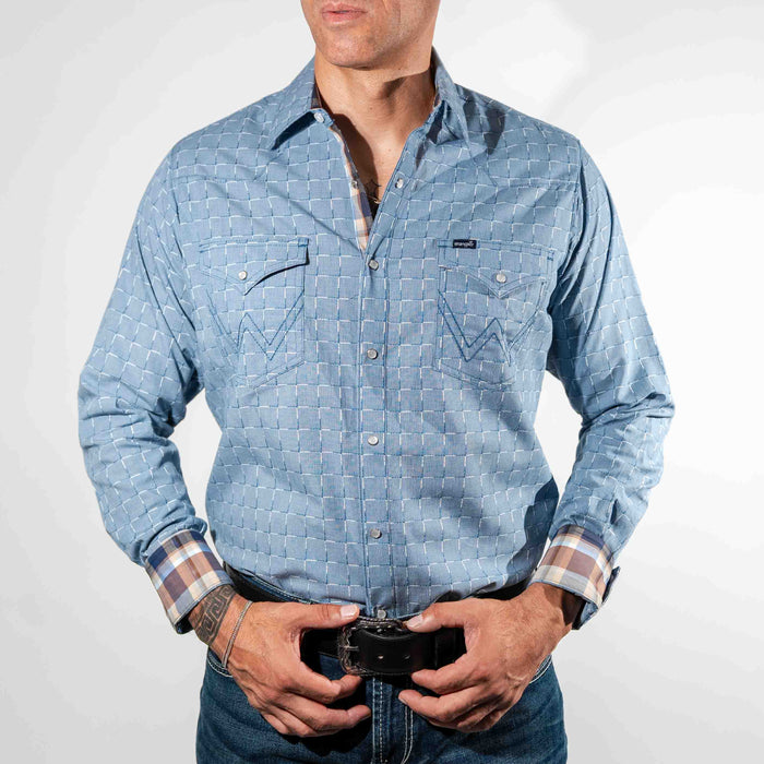 CAM WRANGLER RETRO CUA RELIEVE AZUL