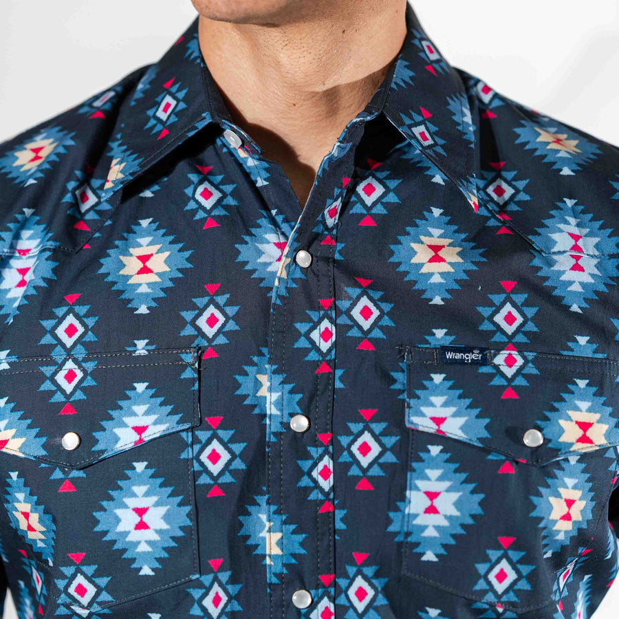 Camisa Wrangler Checotah Azul