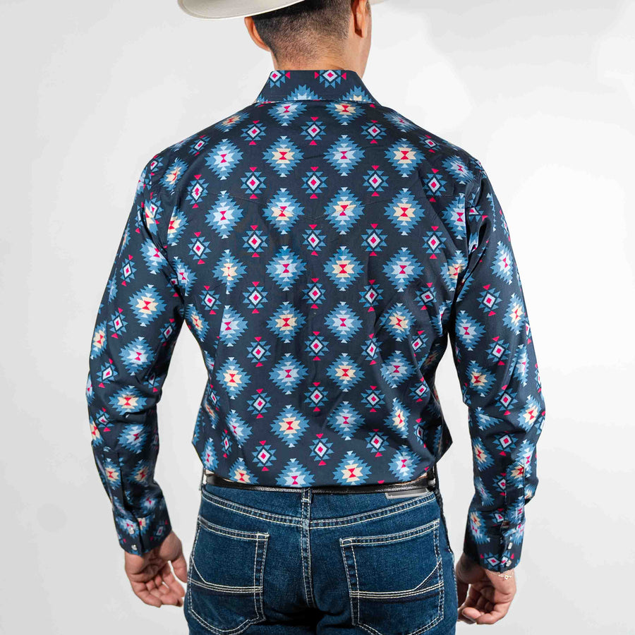 Camisa Wrangler Checotah Azul