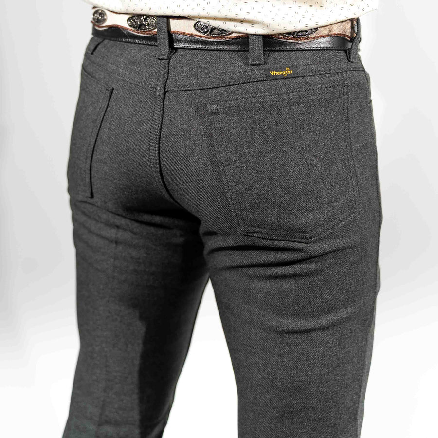 Pantalón Wrangler Poly Negro Jaspeado
