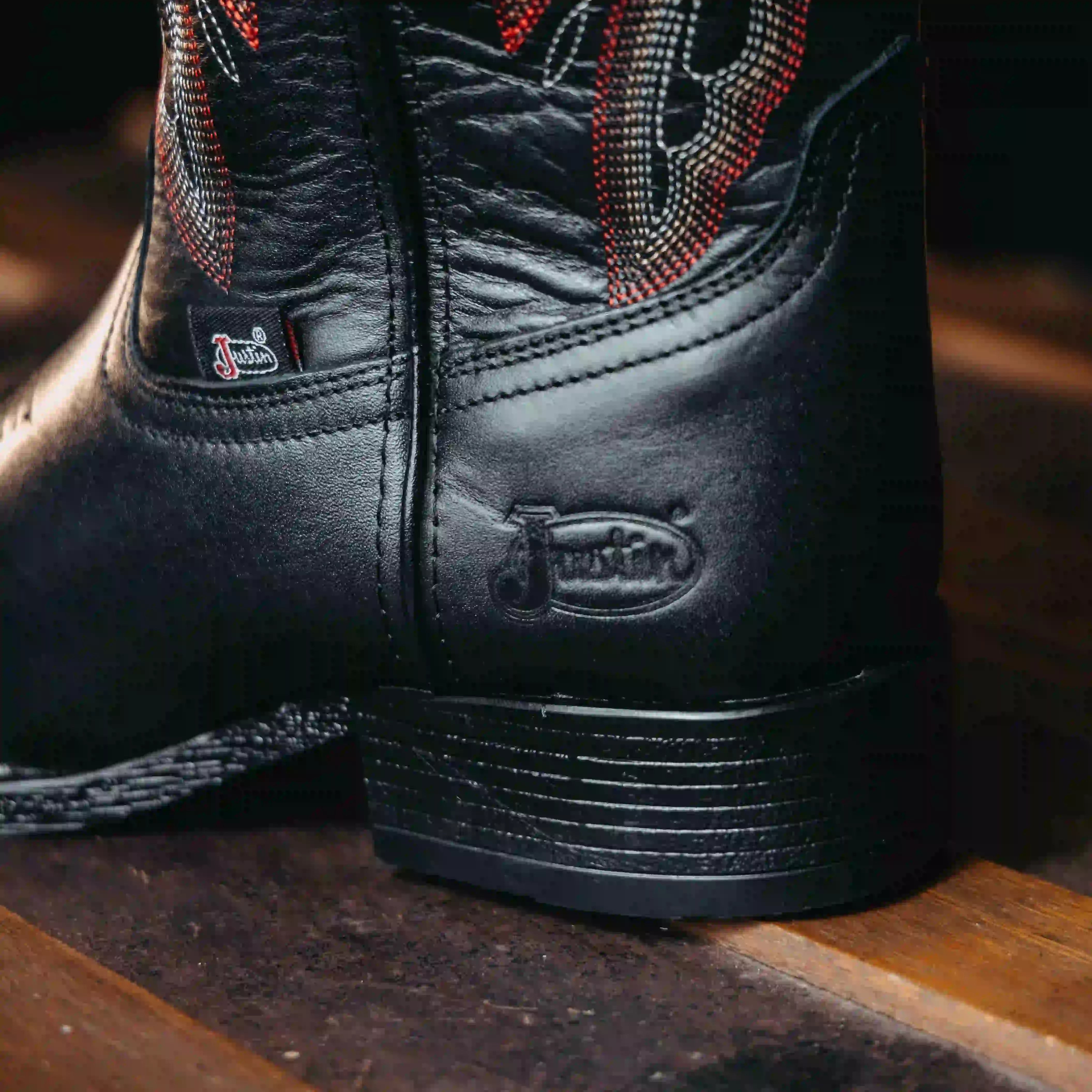 Bota Justin Negro H-Rodeo 010