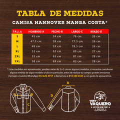 Camisa Hannover MC Cua Gris Bco 265