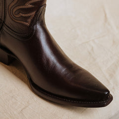 Bota Tejano Style Ramería Bora Choco Hombre 022