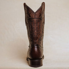 Bota Tejano Style Prime Cavalier Café Hombre 024