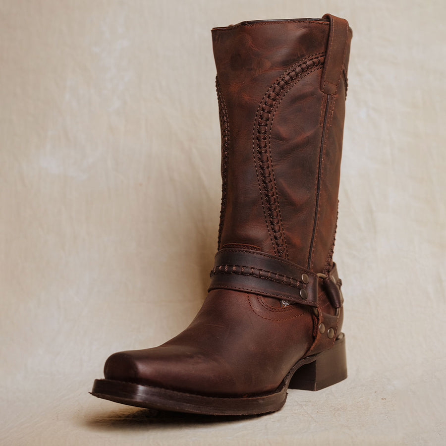 Bota Tejano Style Biker Askar Moka 032