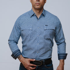 Camisa Wrangler Retro Est Azul 201