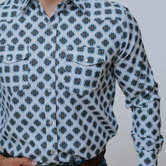 Camisa American West Checotah Blanco 019