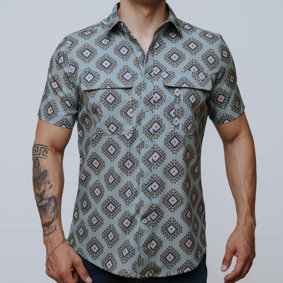 Camisa Platini MC Performance Aztec Verde 012