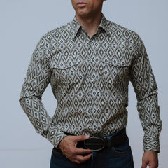 Camisa Wrangler Checotah Olivo 185