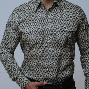 Camisa Wrangler Checotah Olivo 185