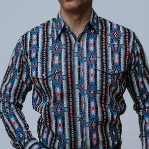 Camisa Wrangler Checotah Ngro/Turq 189