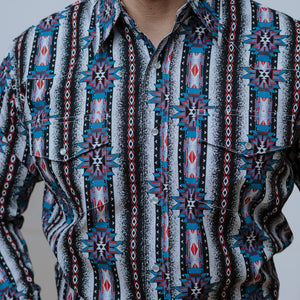 Camisa Wrangler Checotah Ngro/Turq 189