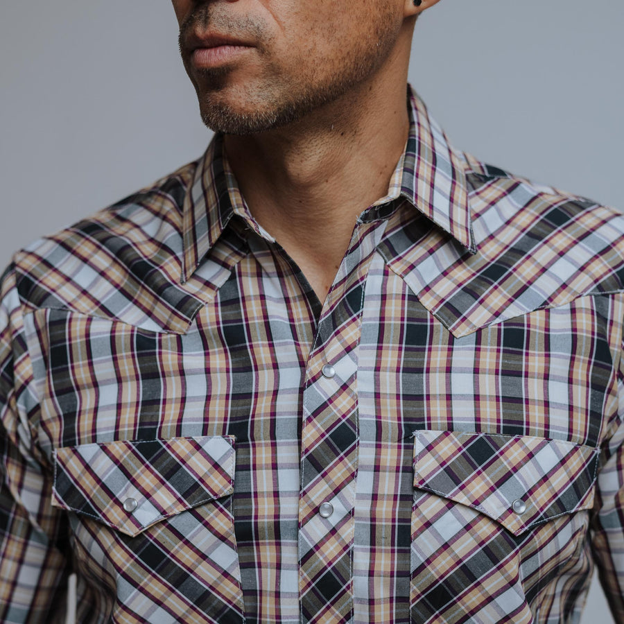 Camisa Hannover Cuadros Amarillo Negro 269