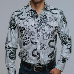 Camisa McAllen Est Foil Bca Flor 036