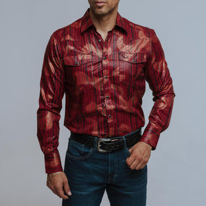 Camisa McAllen Est Foil Roja 0378