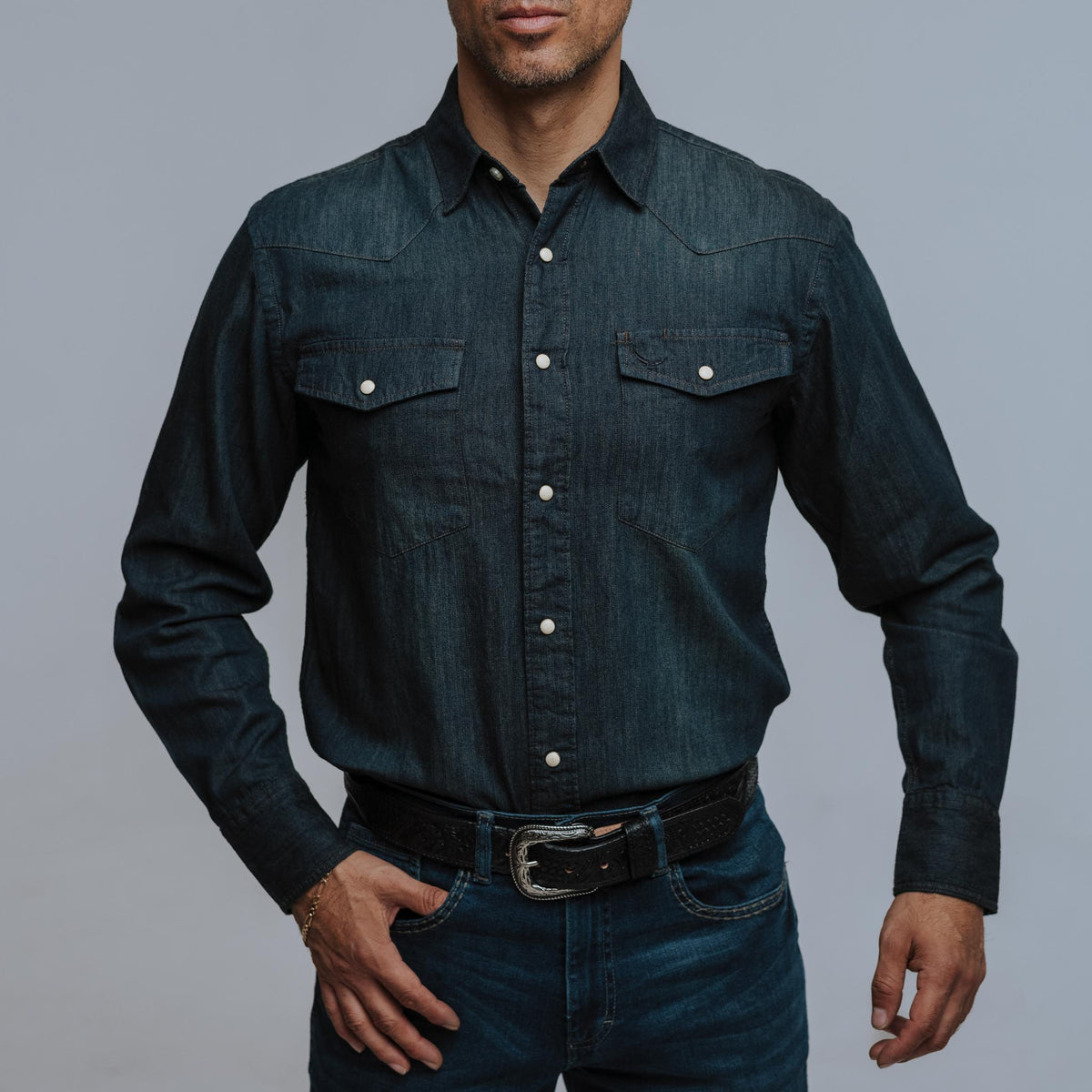 Camisa McAllen Mezclilla Buckle 041