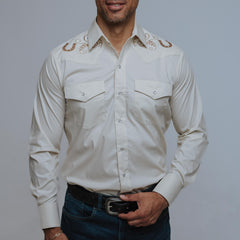 Camisa Hannover Bord Herrad Beige 266