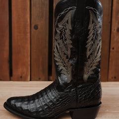 Bota Tony Lama Caiman Belly Negro 005