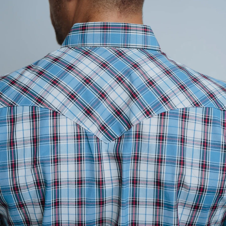 Camisa Hannover Cuadros Azul Rojo 327