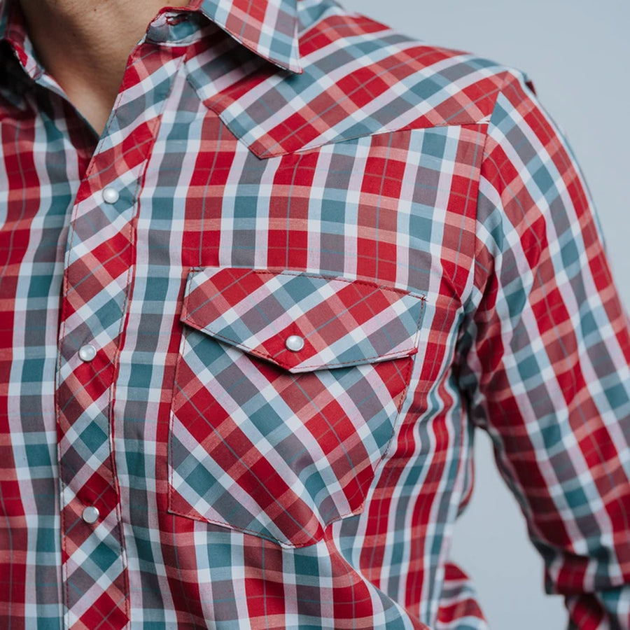 Camisa Hannover Cuadros Rojo Blanco 329
