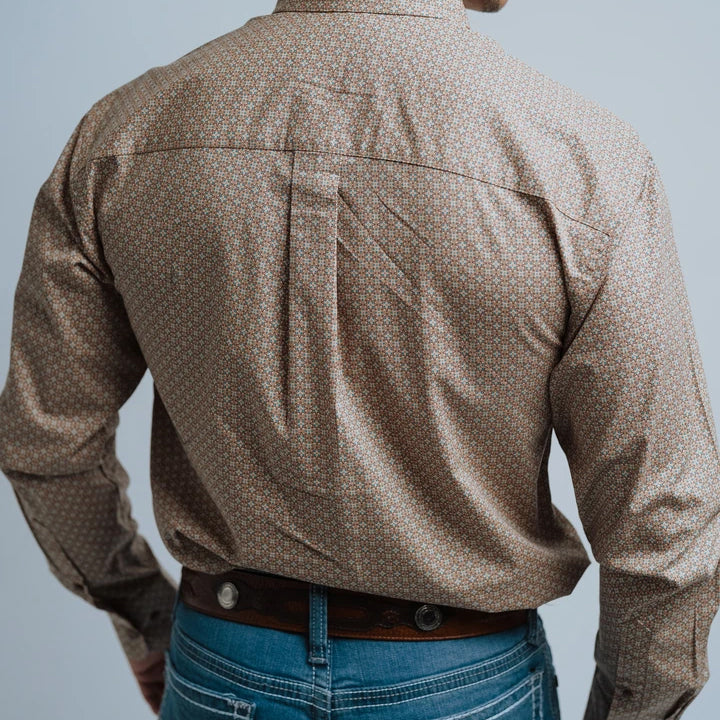 Camisa Wrangler George Strait Estampada Café 230