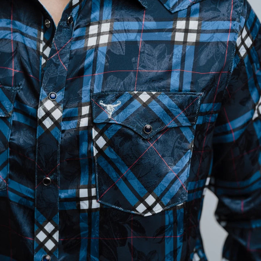 Camisa Cactus Cuadros Azul/Blanco Yakard 111