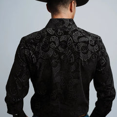 Camisa Cactus Est Negra Flock 112