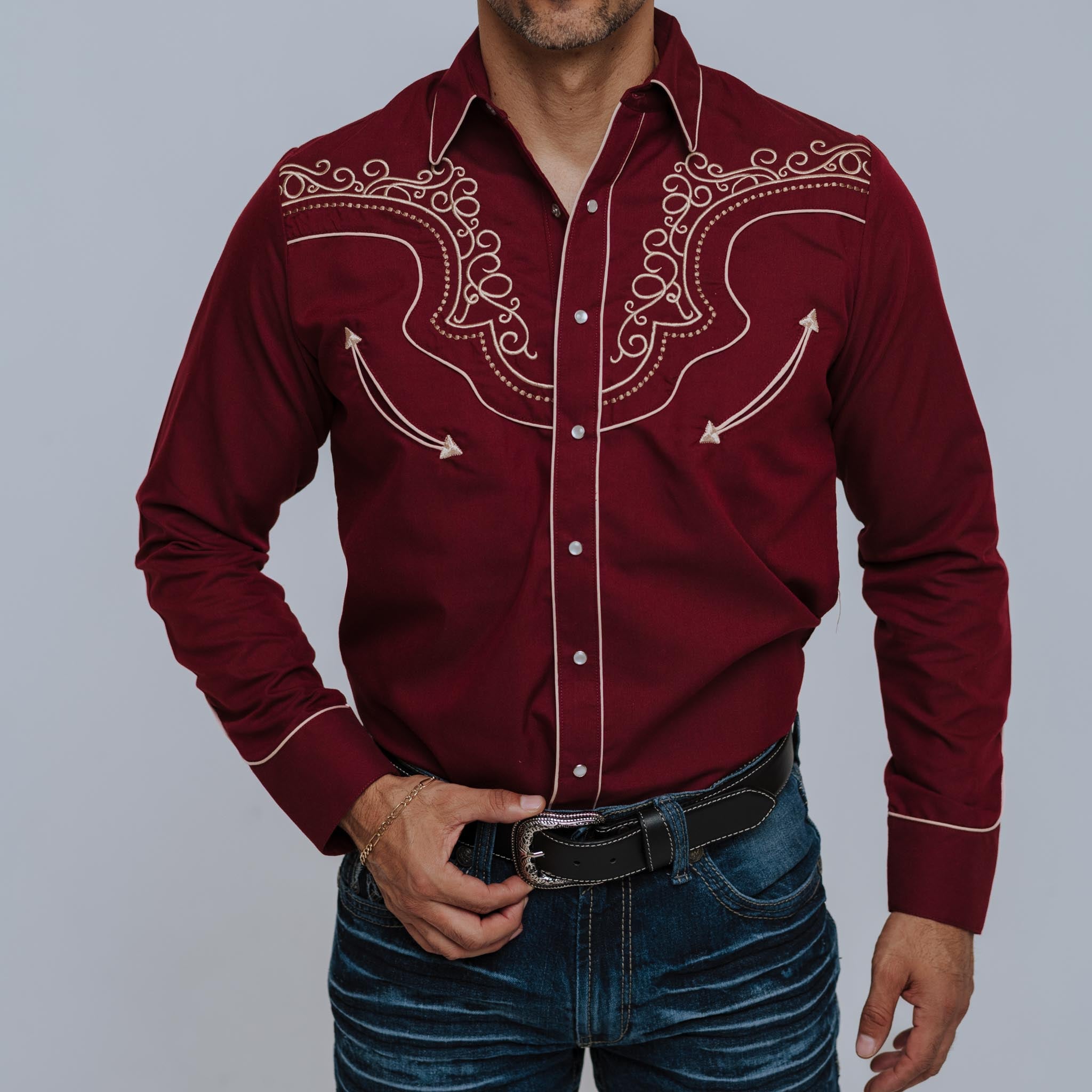 Camisa Rangers Vino Beige 061 - Very Vaquero