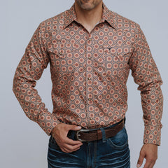 Camisa Rodeo West Est Naranja 022