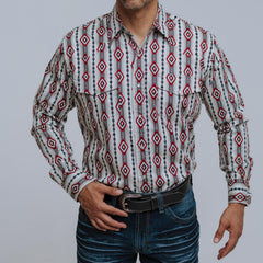 Camisa Wrangler Checotah Blanco 181