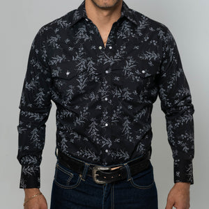 Camisa Hannover Est Flores Negra 228