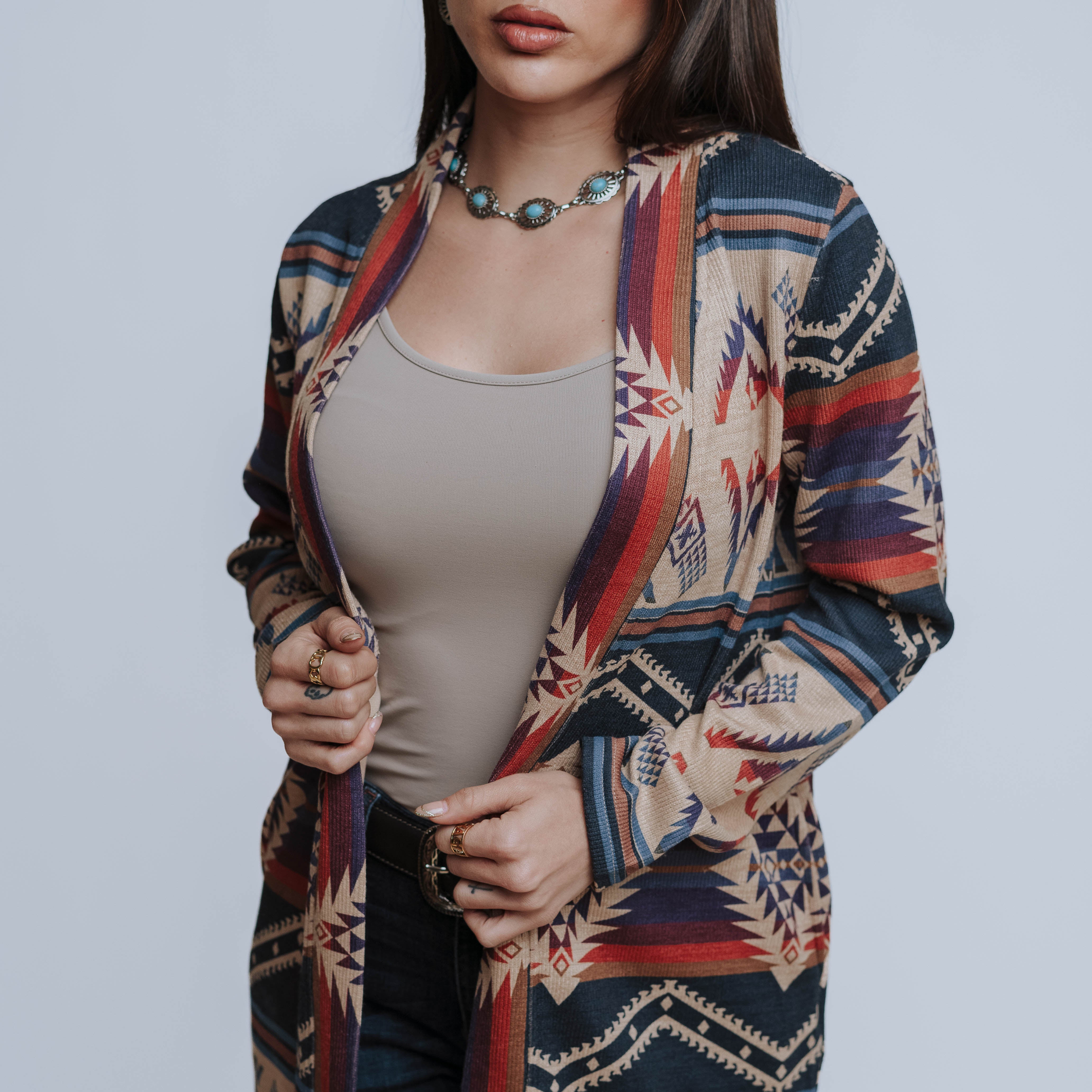 Cardigan Faex Nativo Navy 023