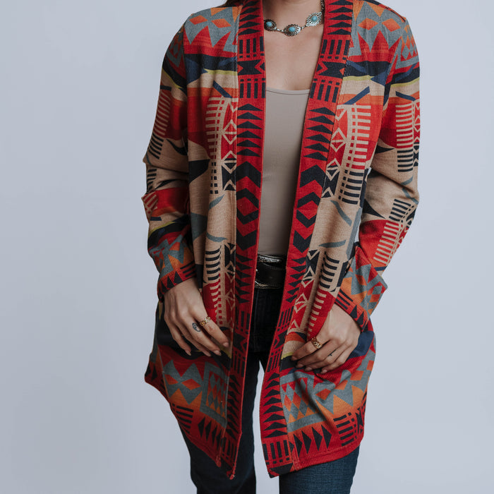 Cardigan Faex Nativo Multicolor 022