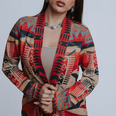 Cardigan Faex Nativo Multicolor 022