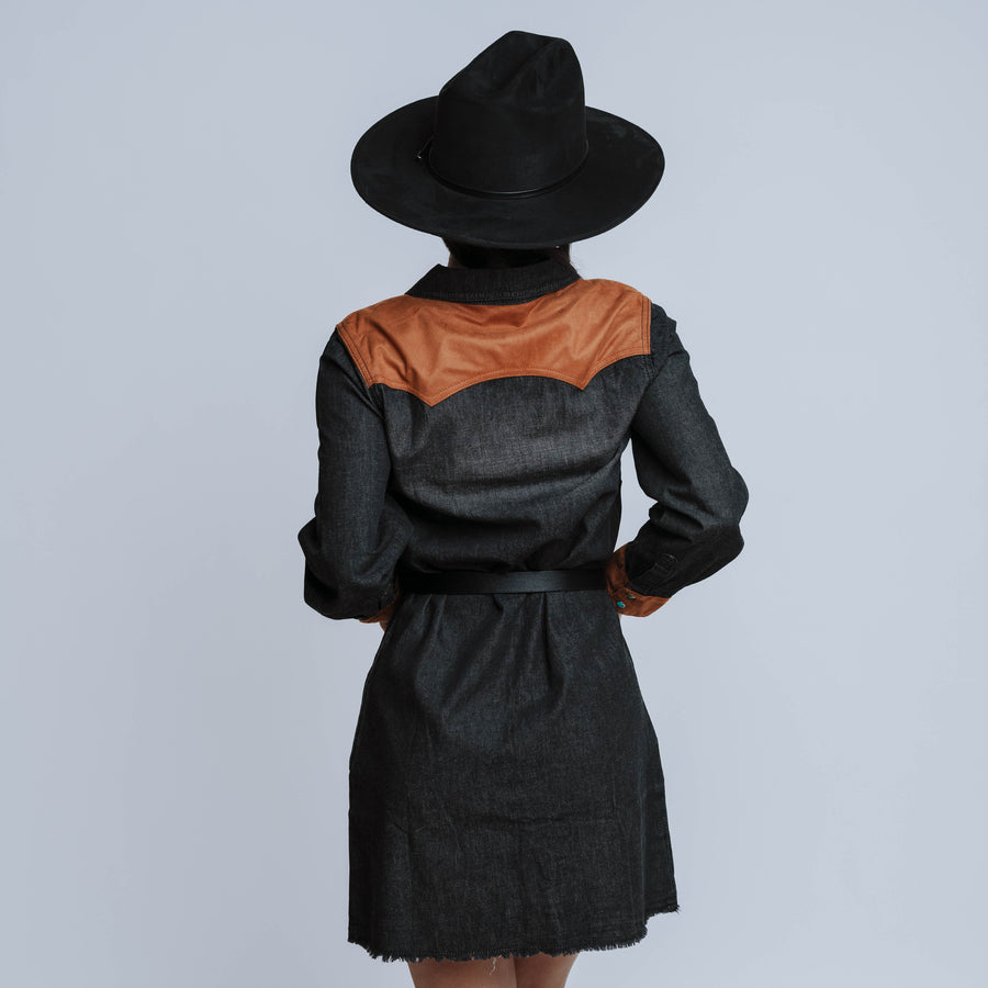 Vestido Fashion Express Mezclilla Negro 025
