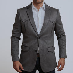 Blazer Platini Gamucina Stretch Gris 024