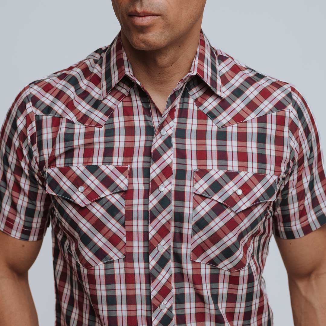 Camisa Hannover MC Cua Vino Negro 261