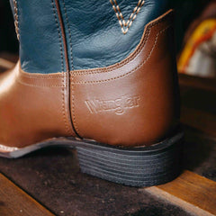 Bota Wrangler Legend Azul/Cafe H-500 003