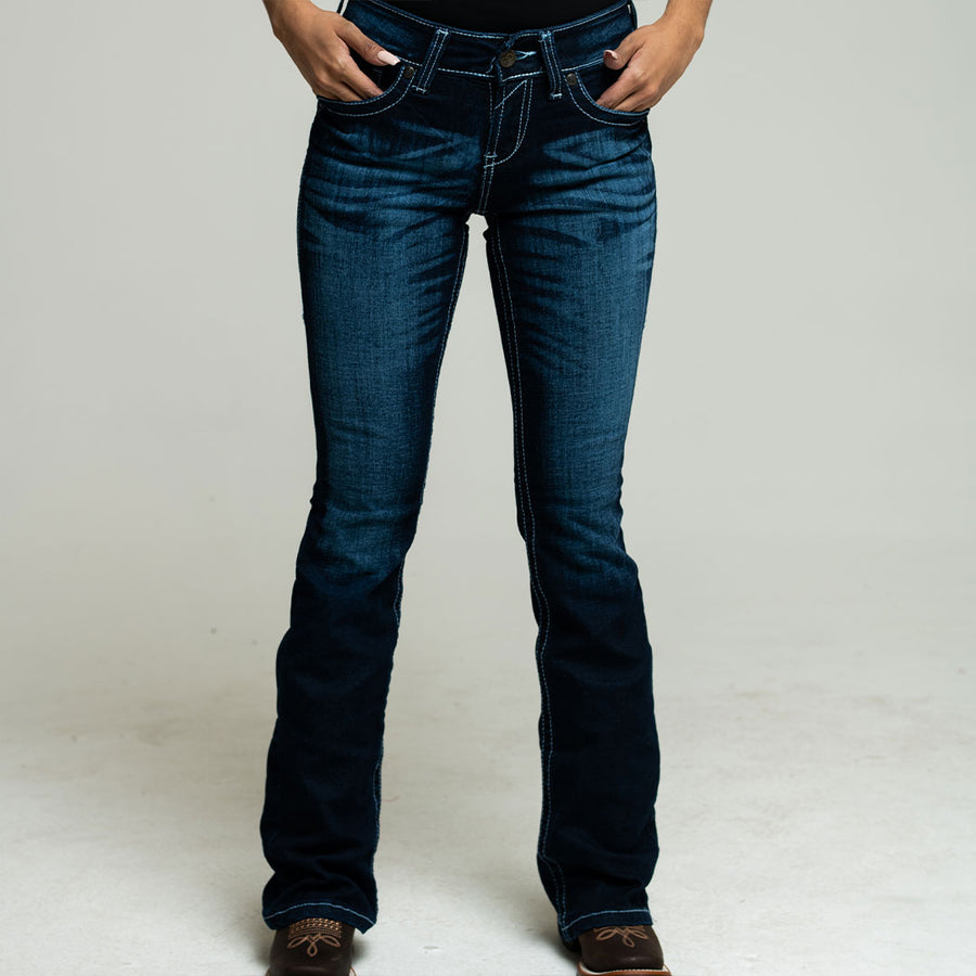 Pantalón Kajm Cintura Media Plumas Dk 013