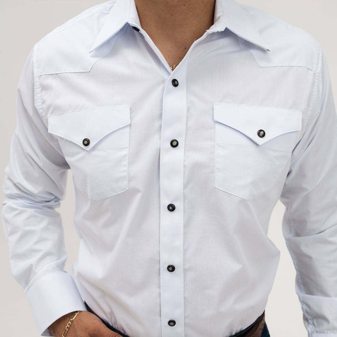 Camisa Vaquera para dama- color blanco - Country Cowboy - Wester