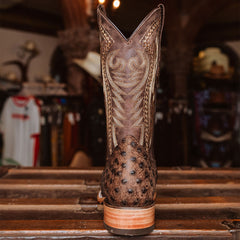 Bota Tejano Style Ave Ranch Rustic Café Print Hombre 001