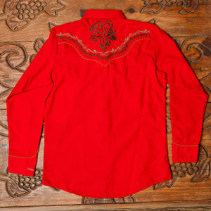 Camisa Bordada Rangers Roja 144CA01 - Very Vaquero