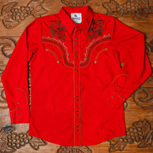 Camisa Bordada Rangers Roja 144CA01 - Very Vaquero
